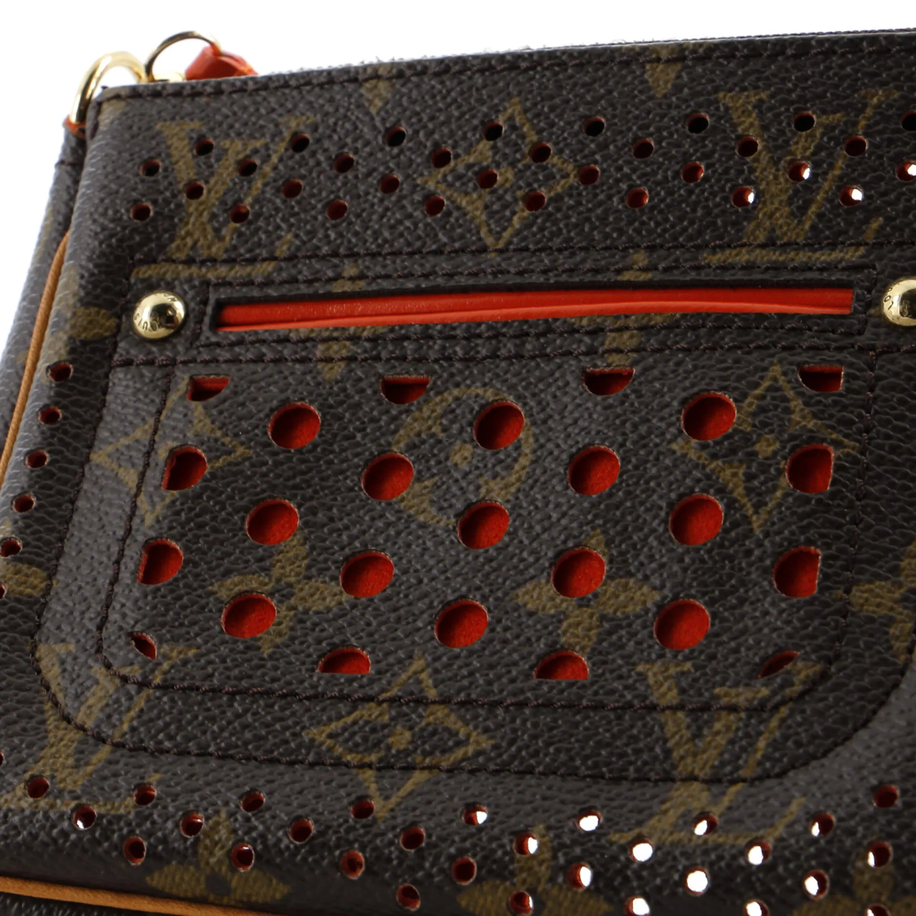 Designer Pochette Accessoires Perforated Monogram Canvas