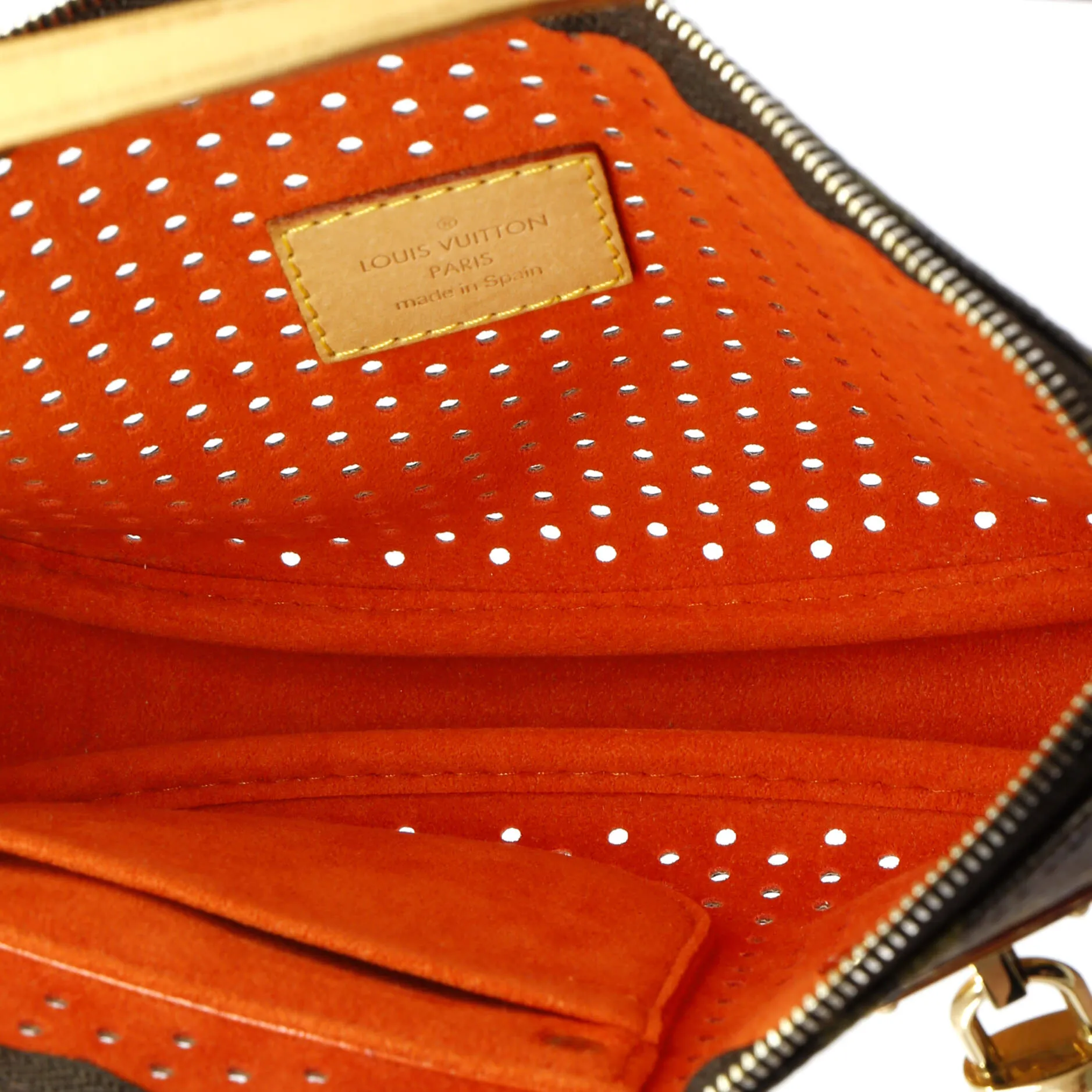 Designer Pochette Accessoires Perforated Monogram Canvas