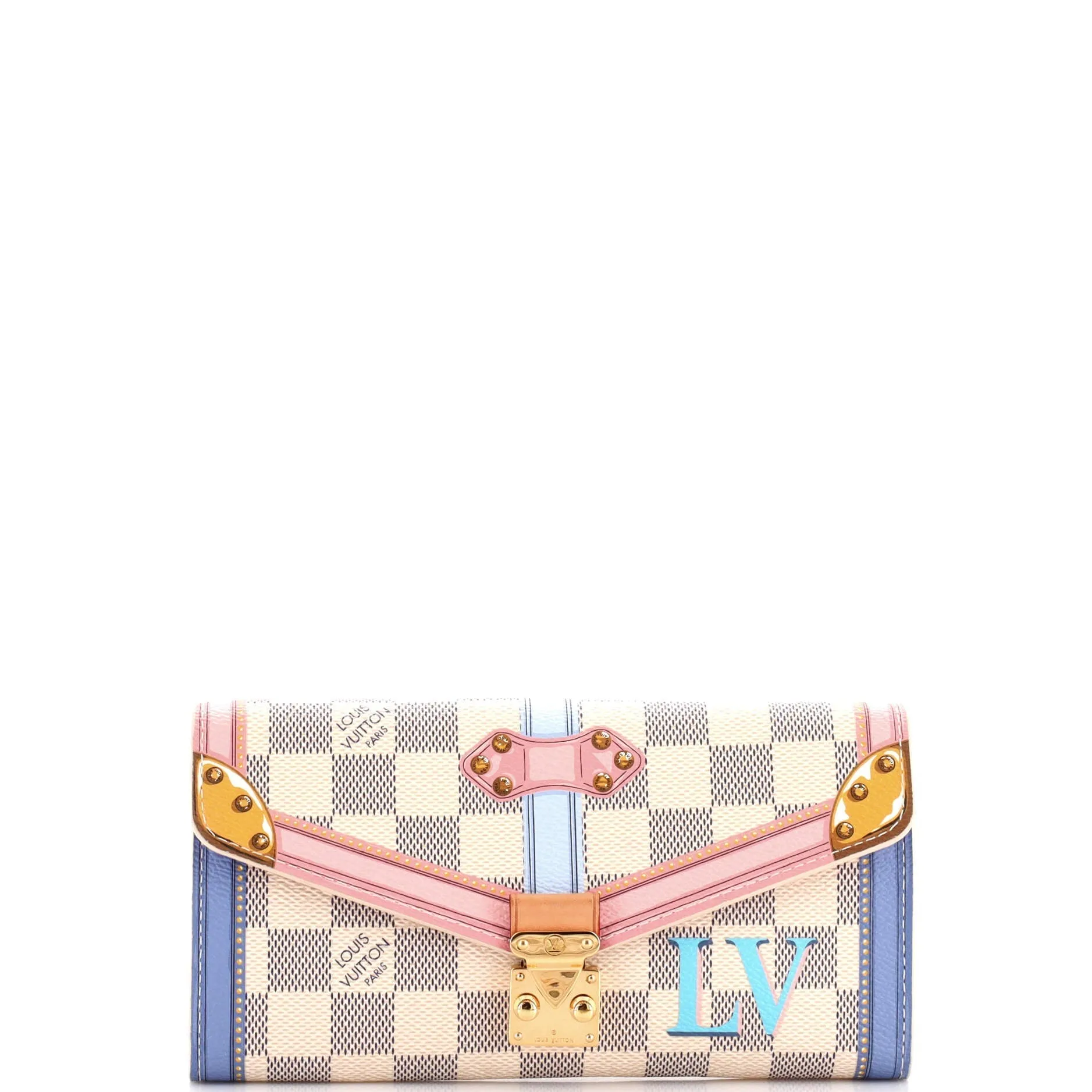 Designer Sarah Wallet NM Limited Edition Damier Summer Trunks