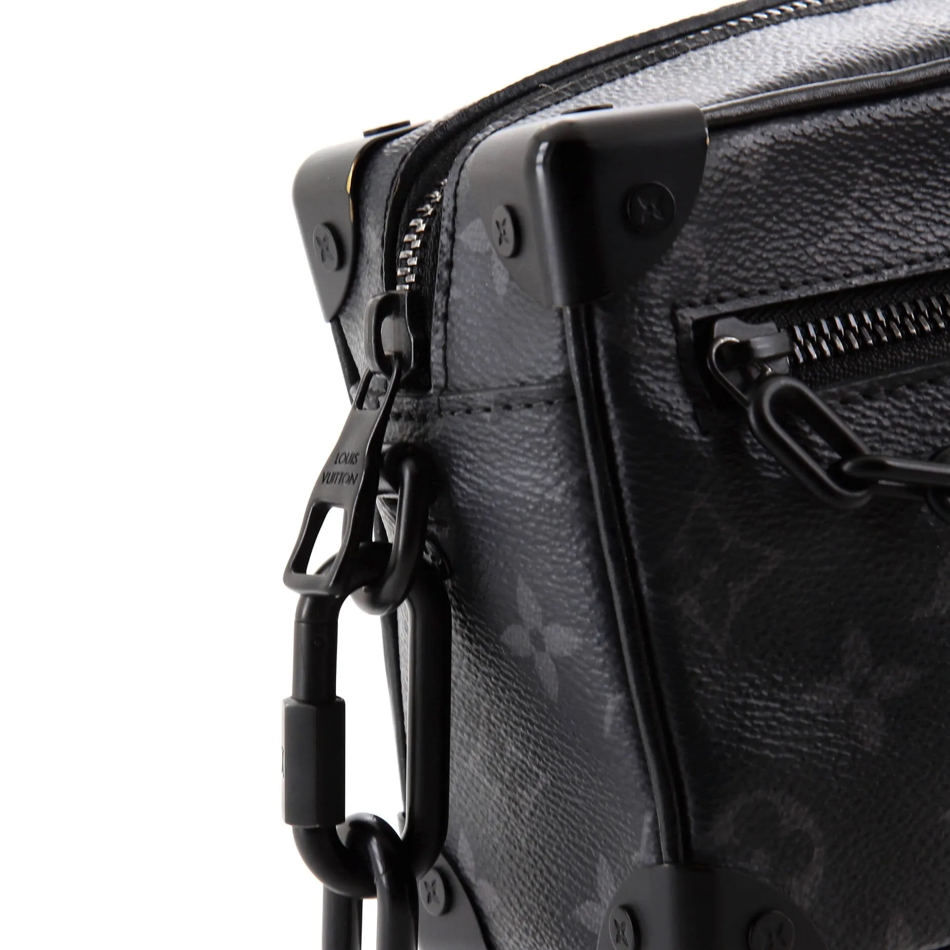 Designer Soft Trunk Bag Monogram Eclipse Canvas Mini