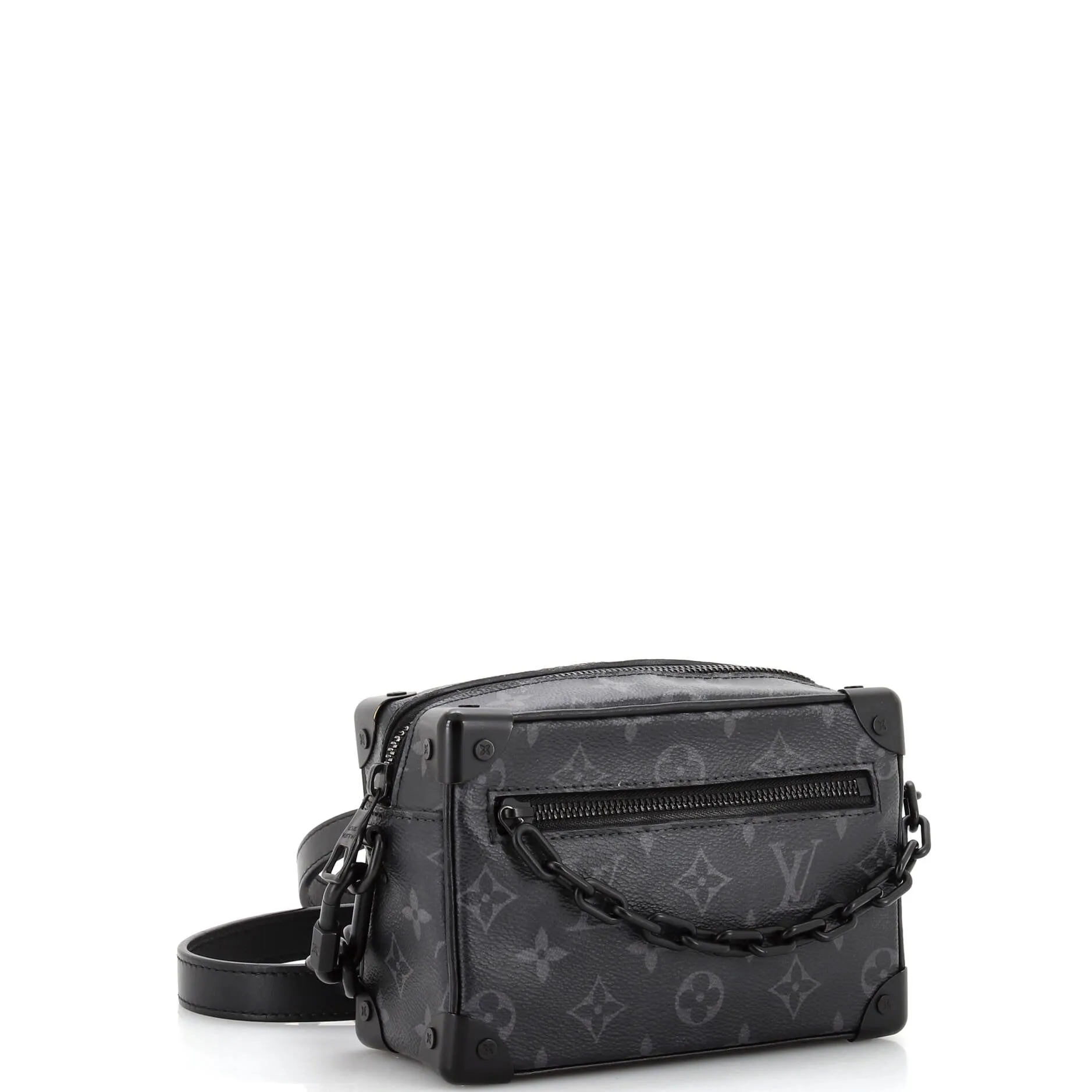 Designer Soft Trunk Bag Monogram Eclipse Canvas Mini