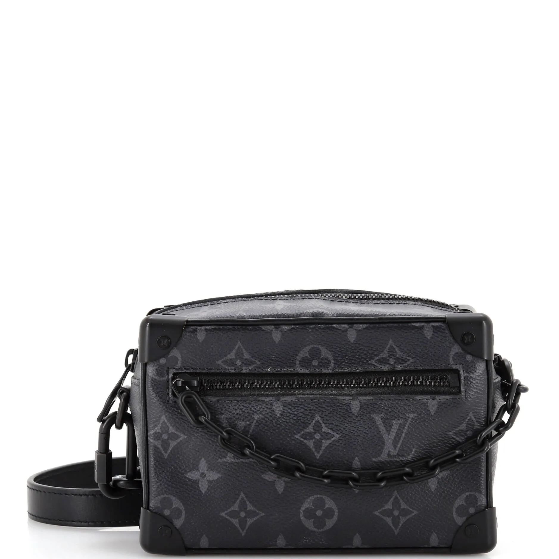 Designer Soft Trunk Bag Monogram Eclipse Canvas Mini