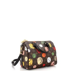 Designer Speedy Bandouliere Bag Limited Edition Fornasetti Cameo Monogram Canvas 25