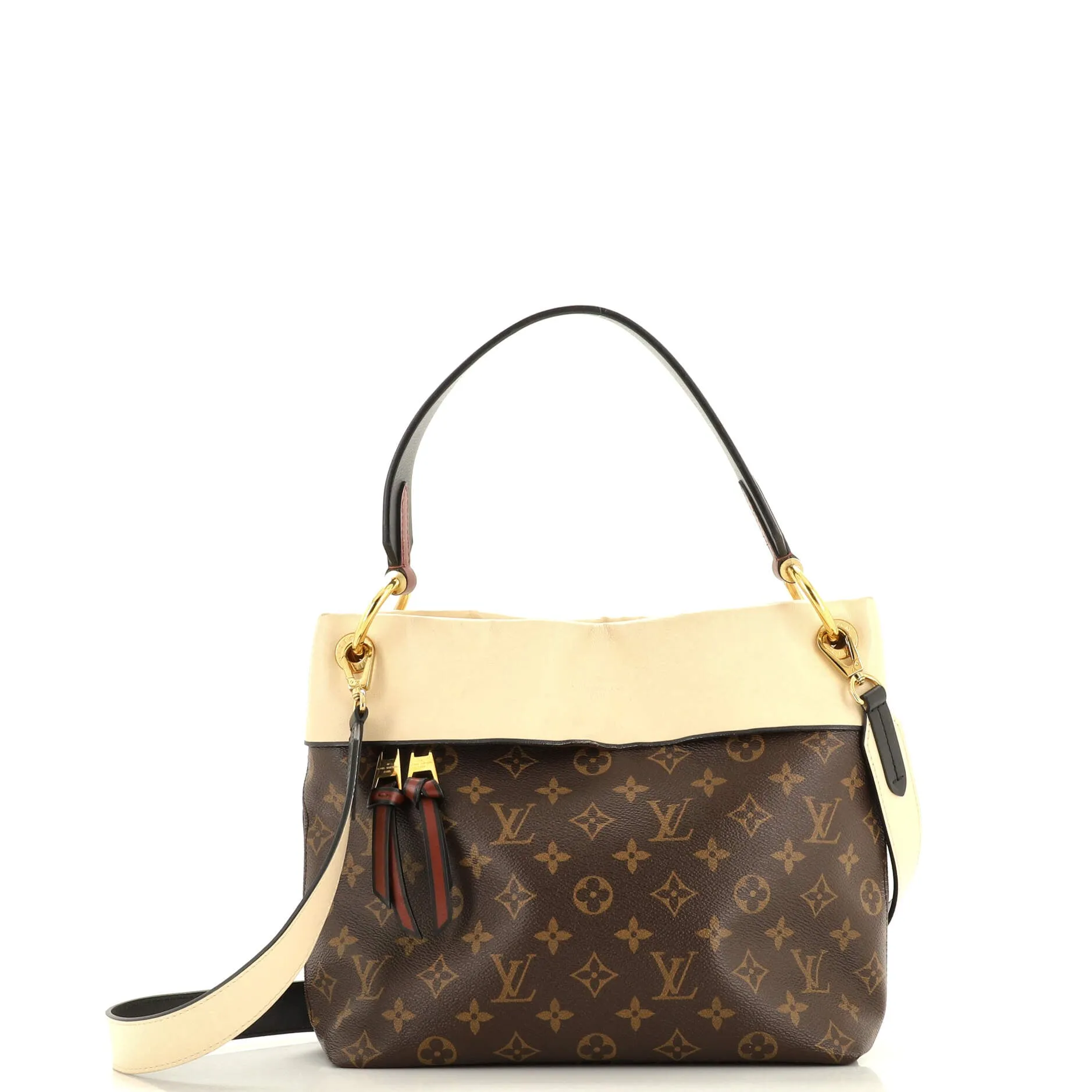 Designer Tuileries Besace Bag Monogram Canvas with Leather
