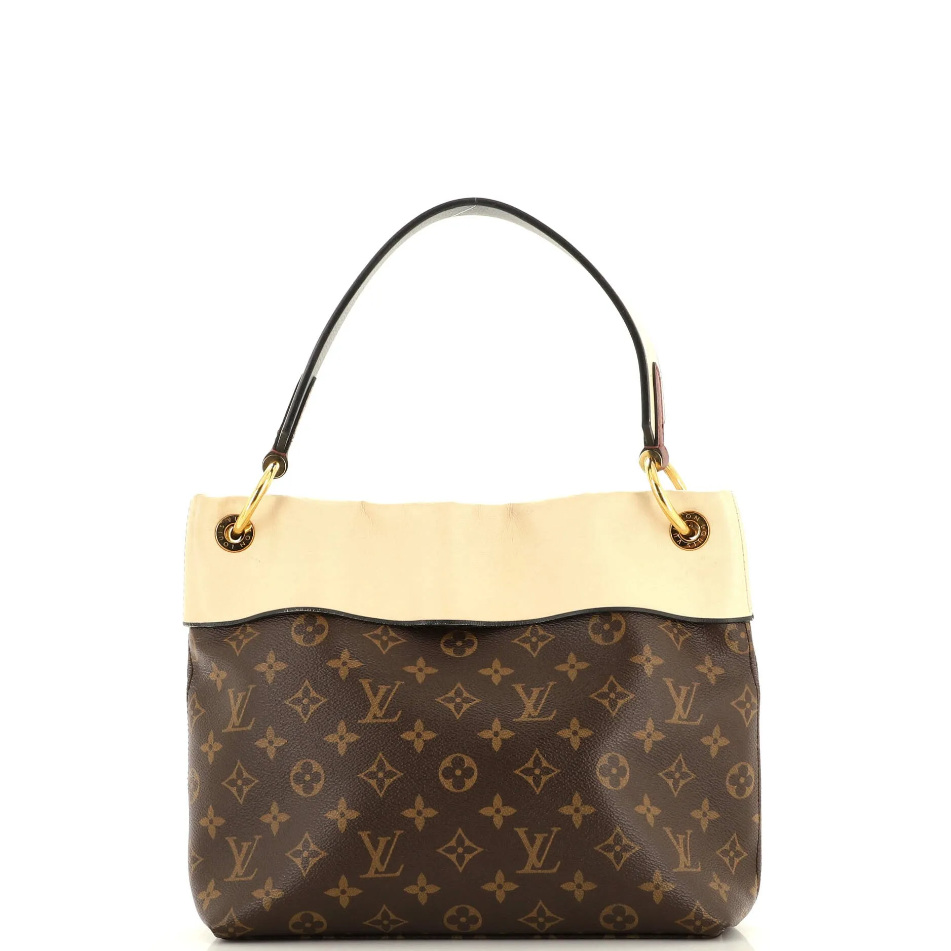 Designer Tuileries Besace Bag Monogram Canvas with Leather