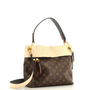 Designer Tuileries Besace Bag Monogram Canvas with Leather
