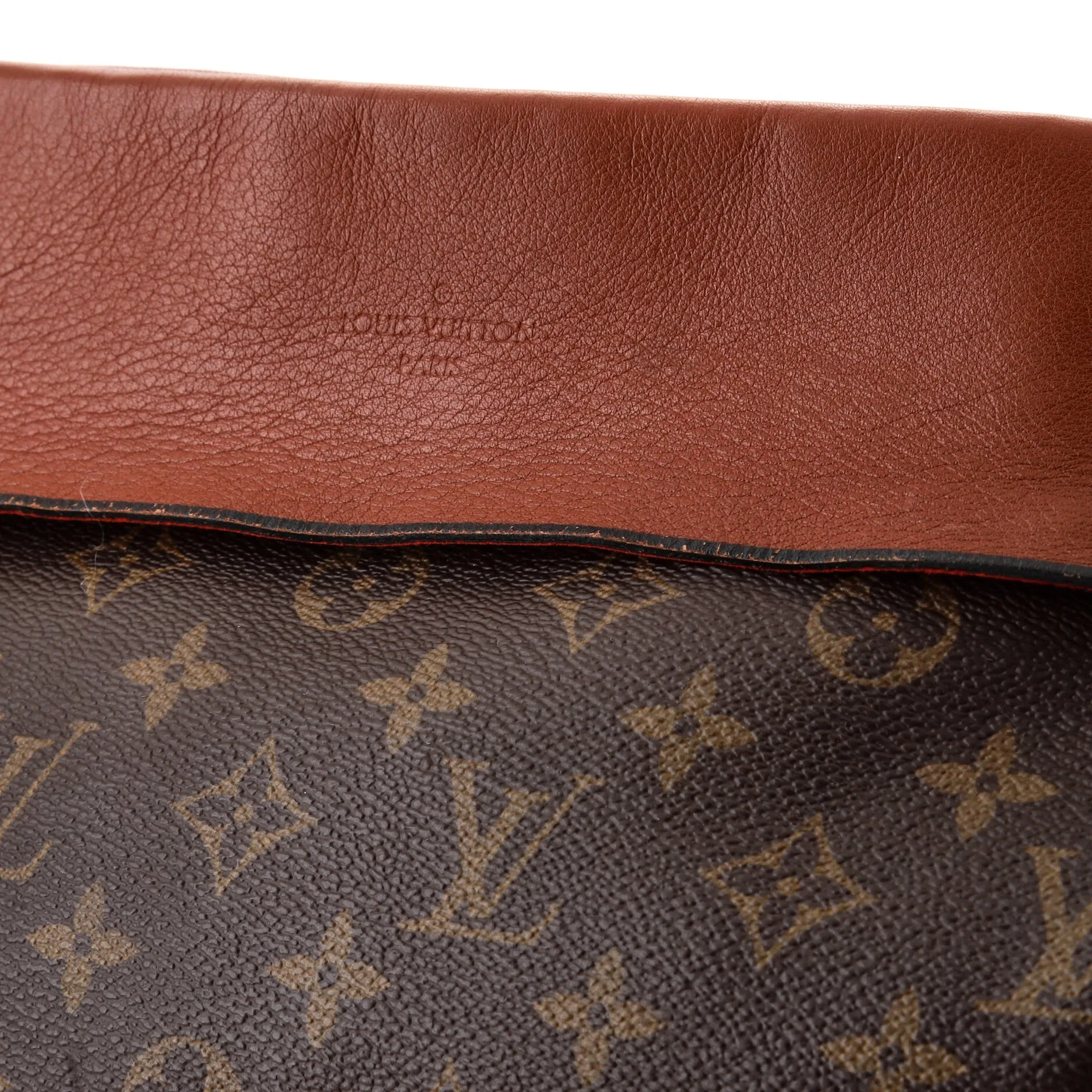 Designer Tuileries Besace Bag Monogram Canvas with Leather