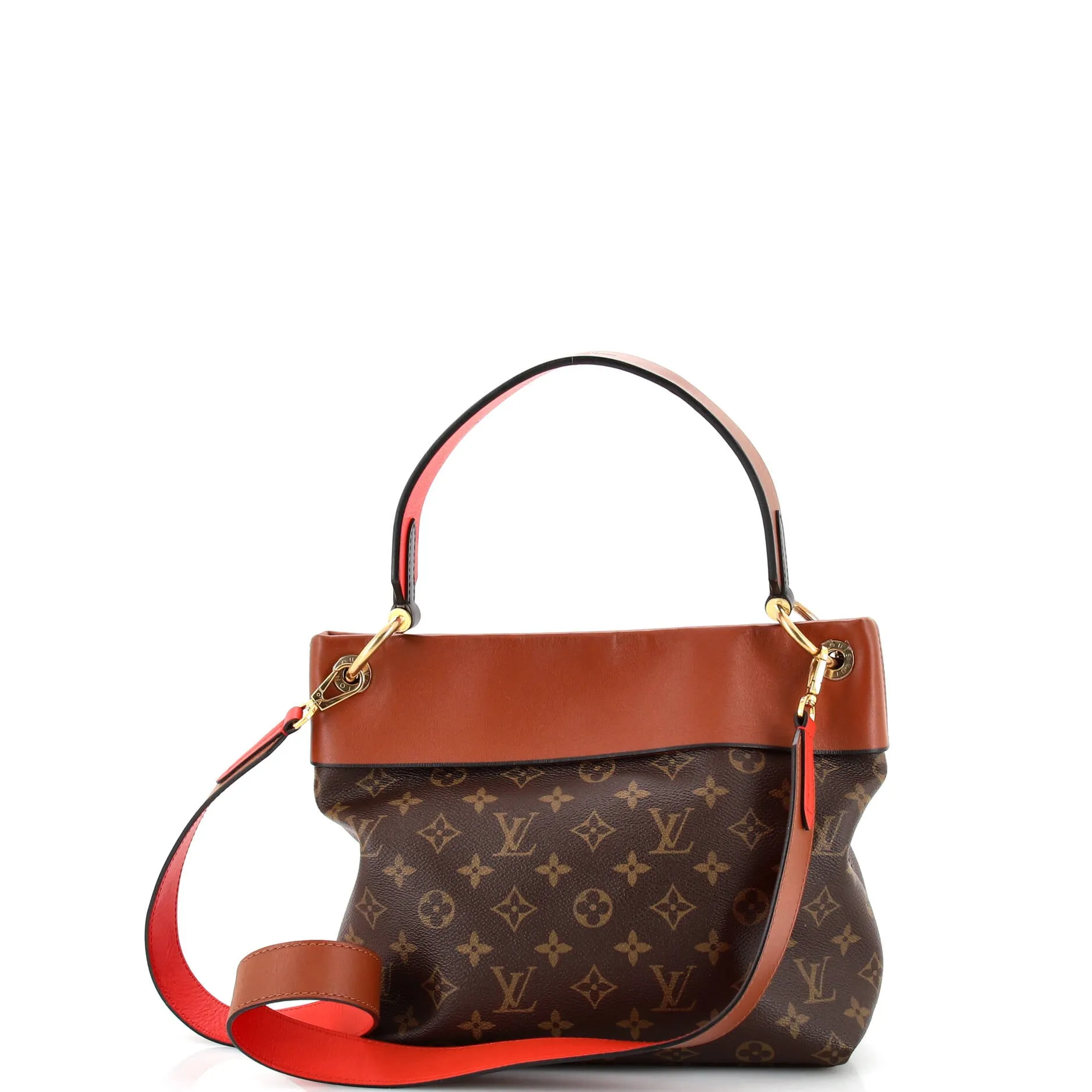 Designer Tuileries Besace Bag Monogram Canvas with Leather