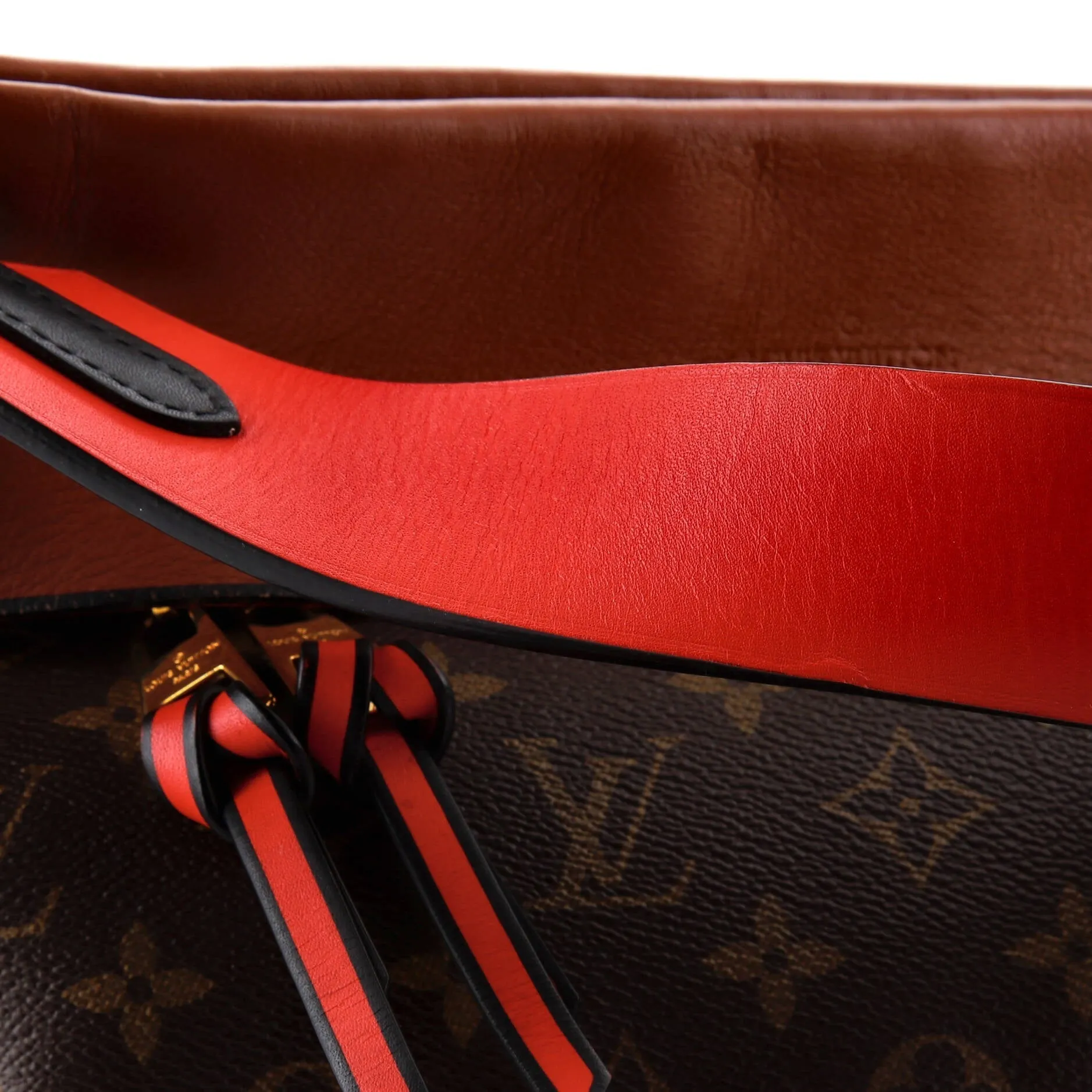 Designer Tuileries Besace Bag Monogram Canvas with Leather