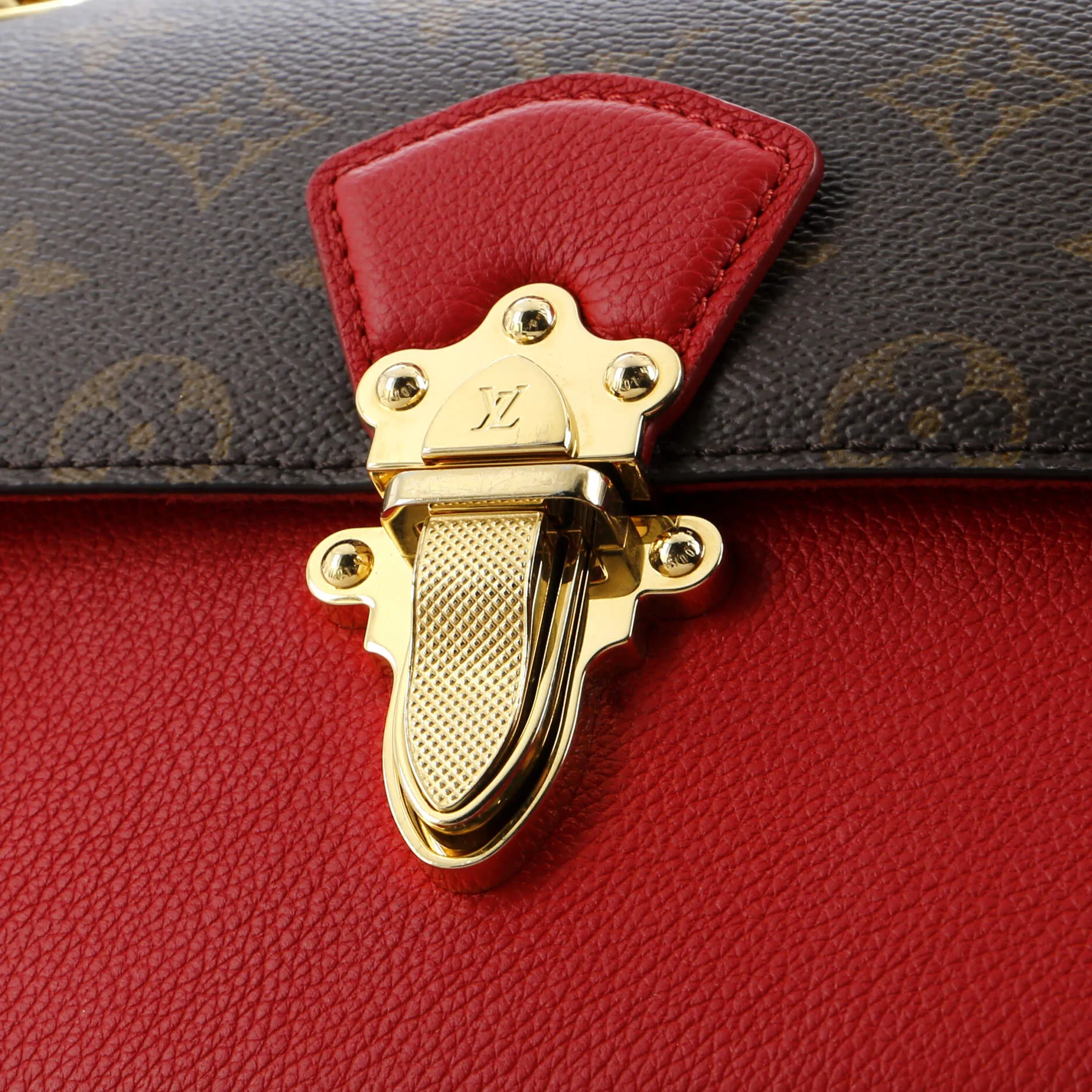 Designer Victoire Handbag Monogram Canvas and Leather