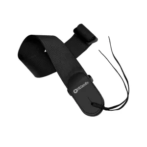 DiMarzio DD3100BK Cordura w/Leather Ends Guitar Strap, Black