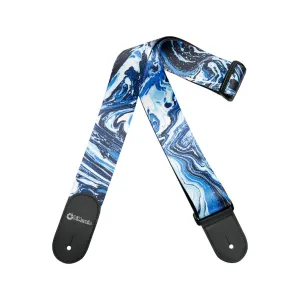DiMarzio DD3140 Steve Vai Print Guitar Strap, Blue Universe