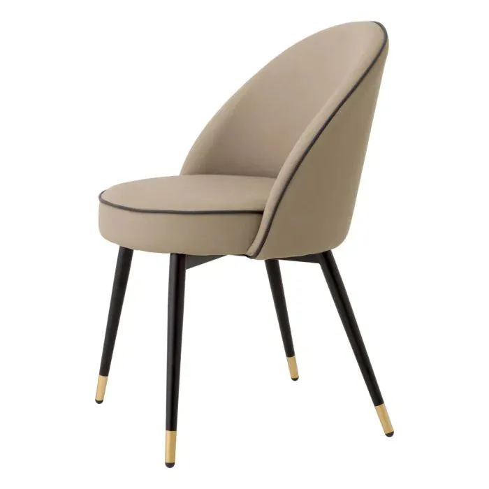 Dining Chair Cooper Set Of 2 - Beige Faux Leather