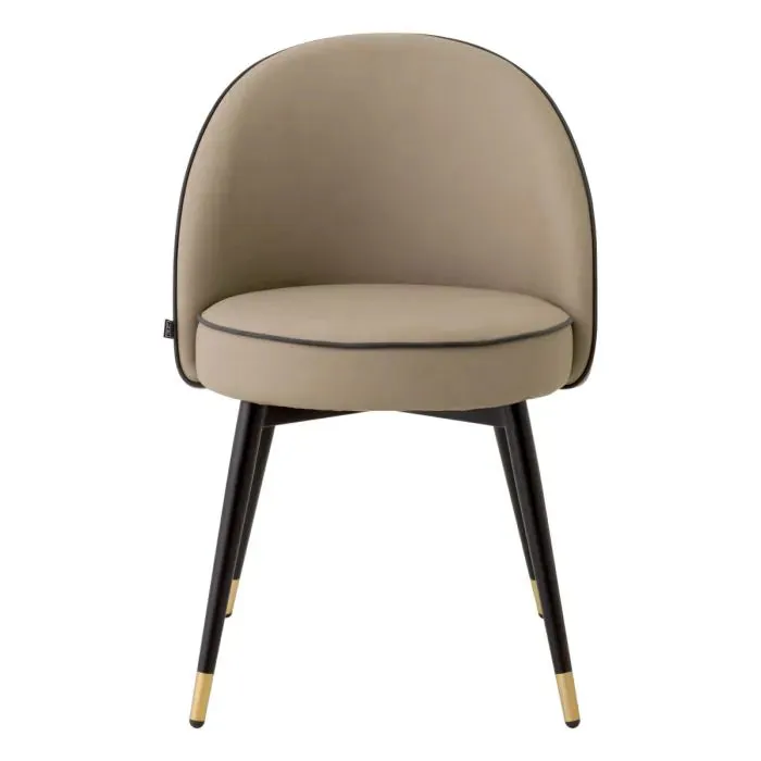 Dining Chair Cooper Set Of 2 - Beige Faux Leather