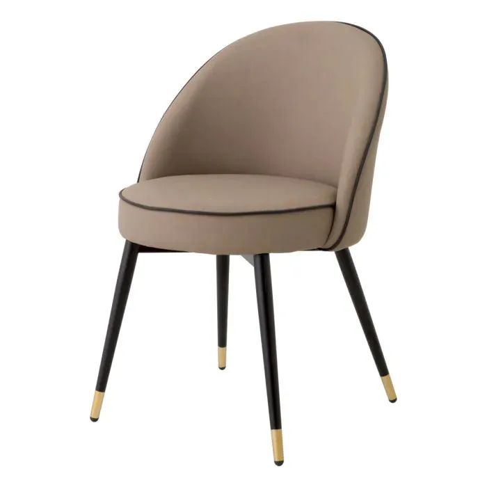 Dining Chair Cooper Set Of 2 - Beige Faux Leather