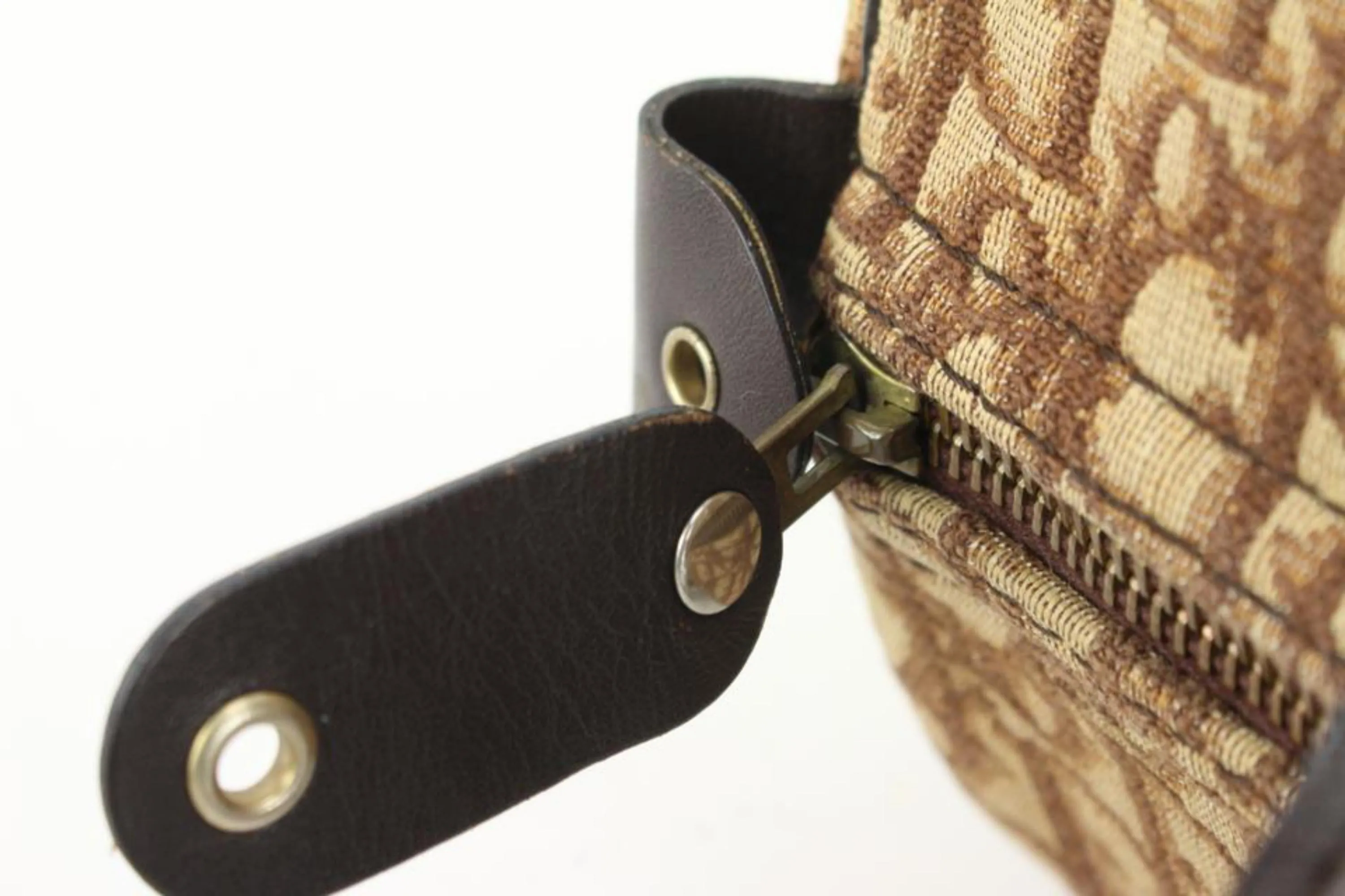 Dior Brown Monogram Trotter Boston Bag 66d55s
