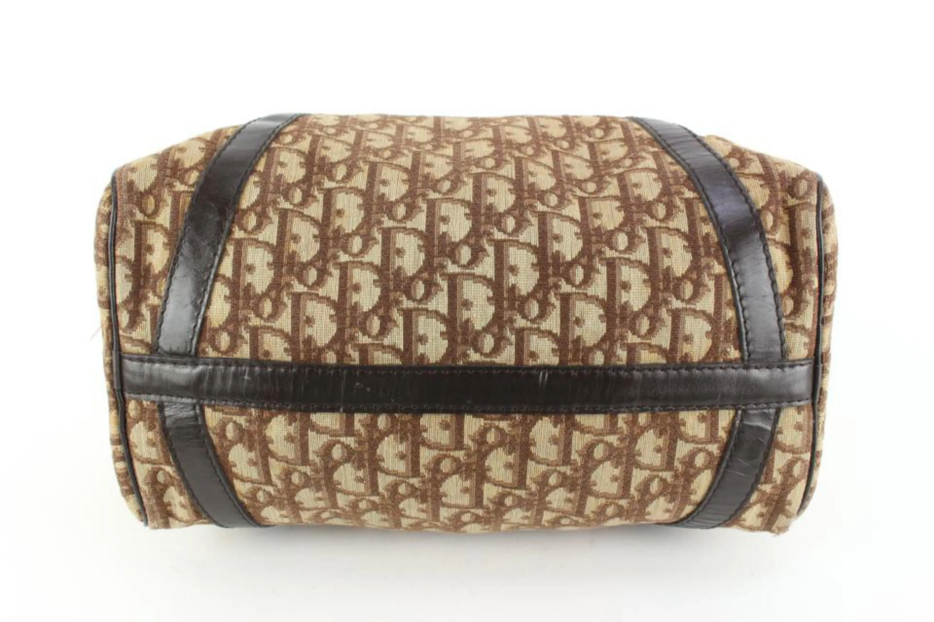 Dior Brown Monogram Trotter Boston Bag 66d55s