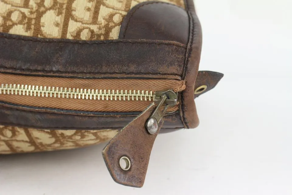 Dior Brown Monogram Trotter Luggage Briefcase Suitcase Duffle 820da94