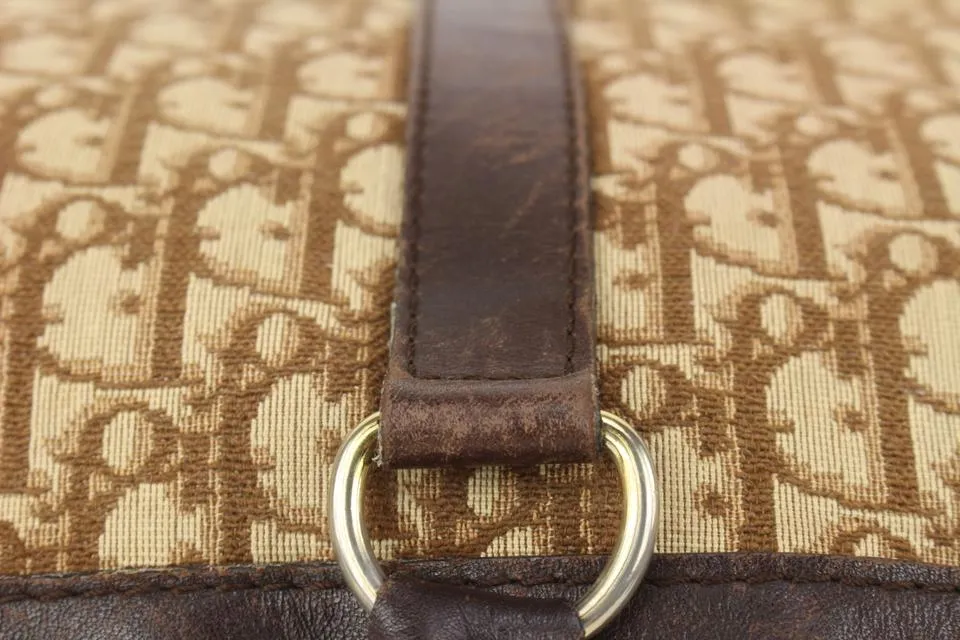 Dior Brown Monogram Trotter Luggage Briefcase Suitcase Duffle 820da94