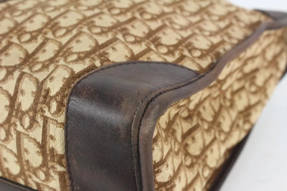 Dior Brown Monogram Trotter Luggage Briefcase Suitcase Duffle 820da94