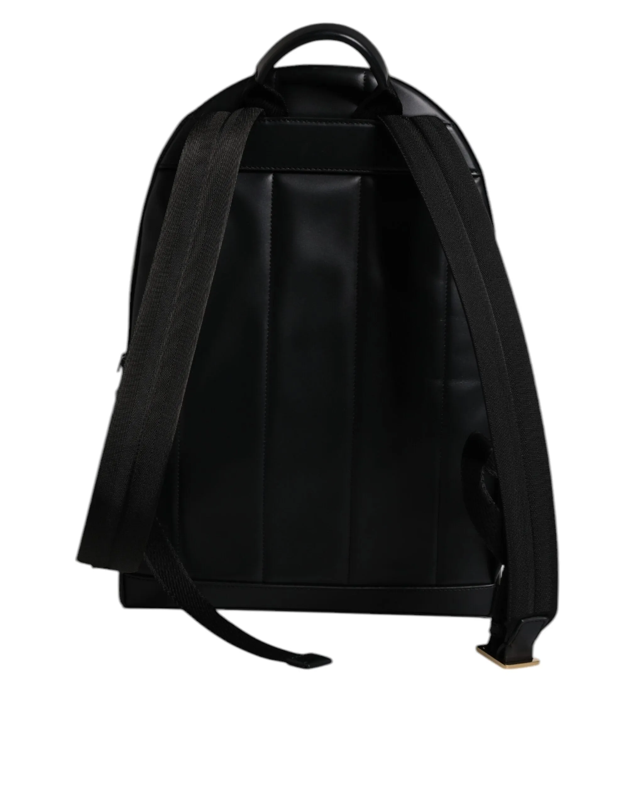 Dolce & Gabbana Black DG Leather Logo Print Travel Back Pack Bag