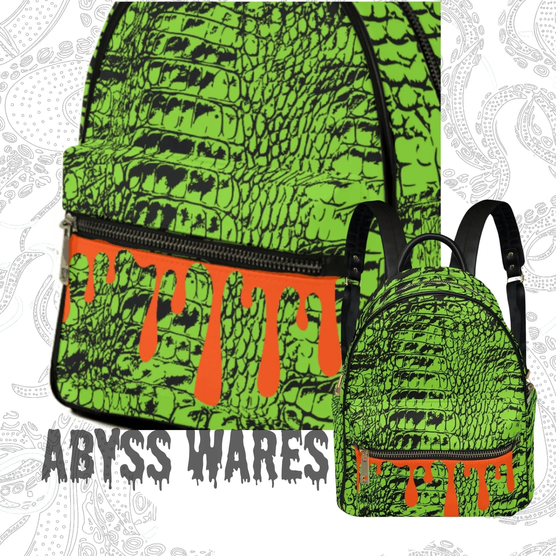Drippy Lizardfolk Mini Backpack