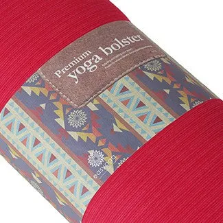 easyoga Dual Handle Yoga Bolster - R06 Red White Stripe