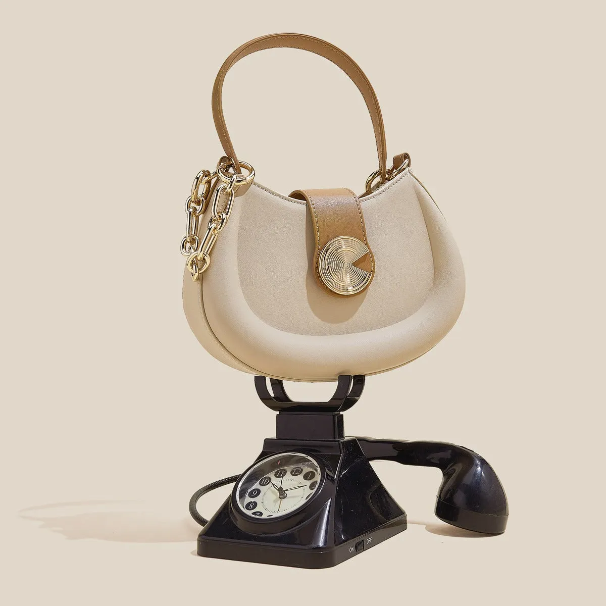 Elegant 2-Strap Crossbody & Shoulder Bag – Stylish Armpit Bag with Large Capacity