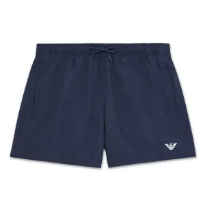 Emporio Armani - Eagle Logo Swim Shorts in Navy