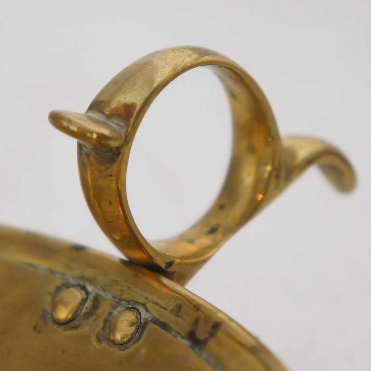 English Georgian Brass Push-Up Chamberstick