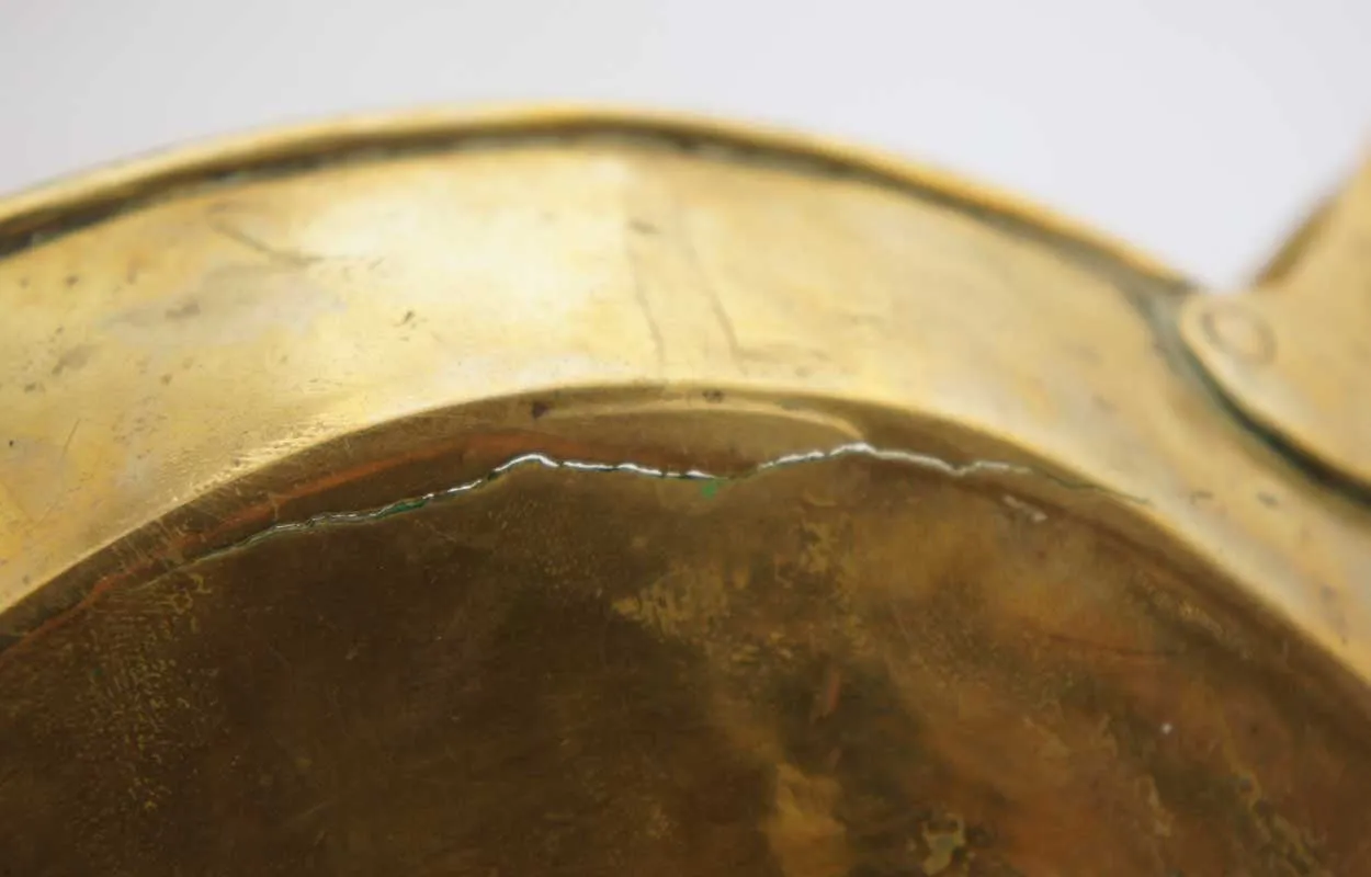 English Georgian Brass Push-Up Chamberstick
