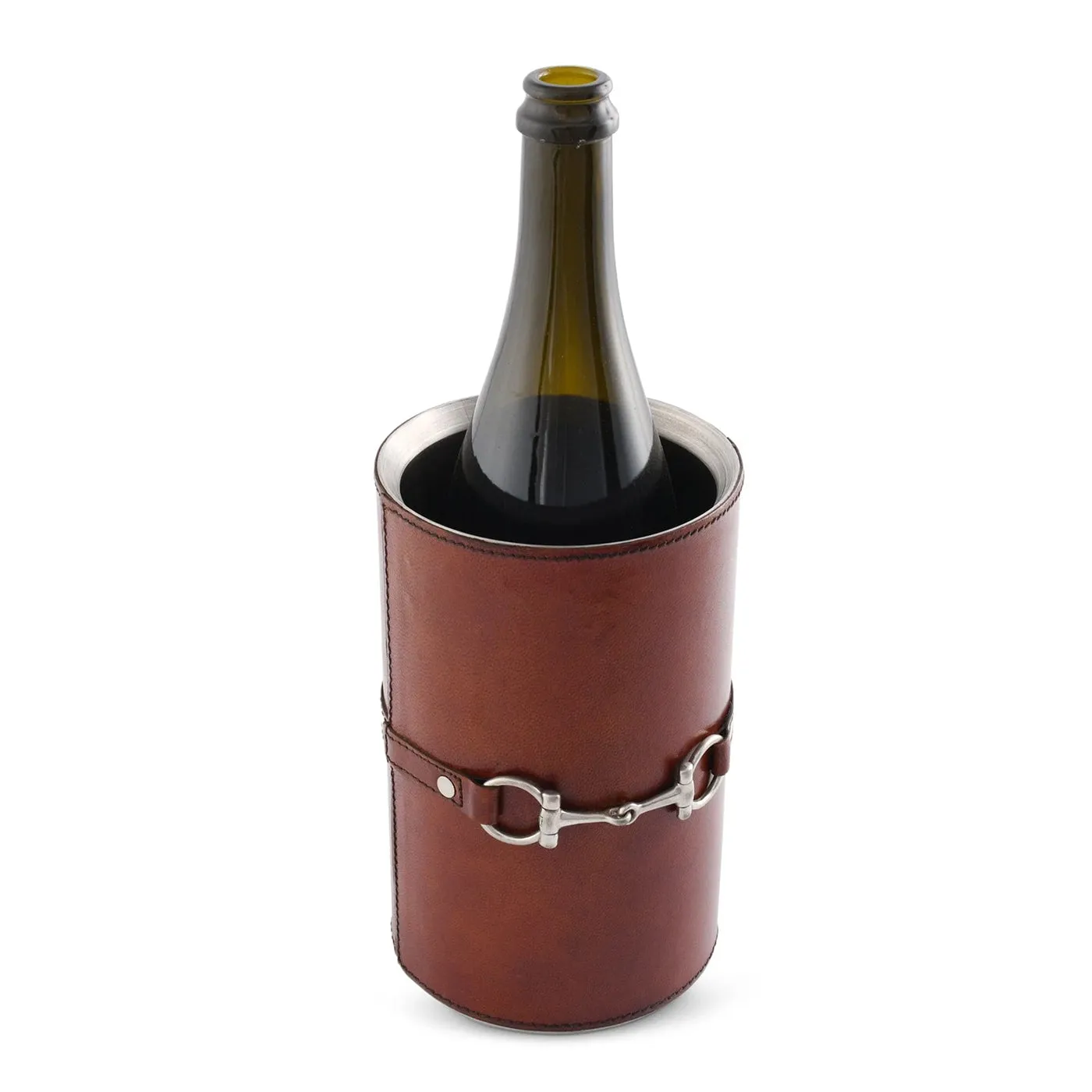 Equestrian Wine Bottle Chiller - Stainless Lined with Snaffle Bit