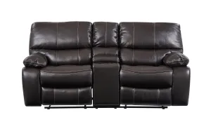 Espresso  Console Reclining Loveseat
