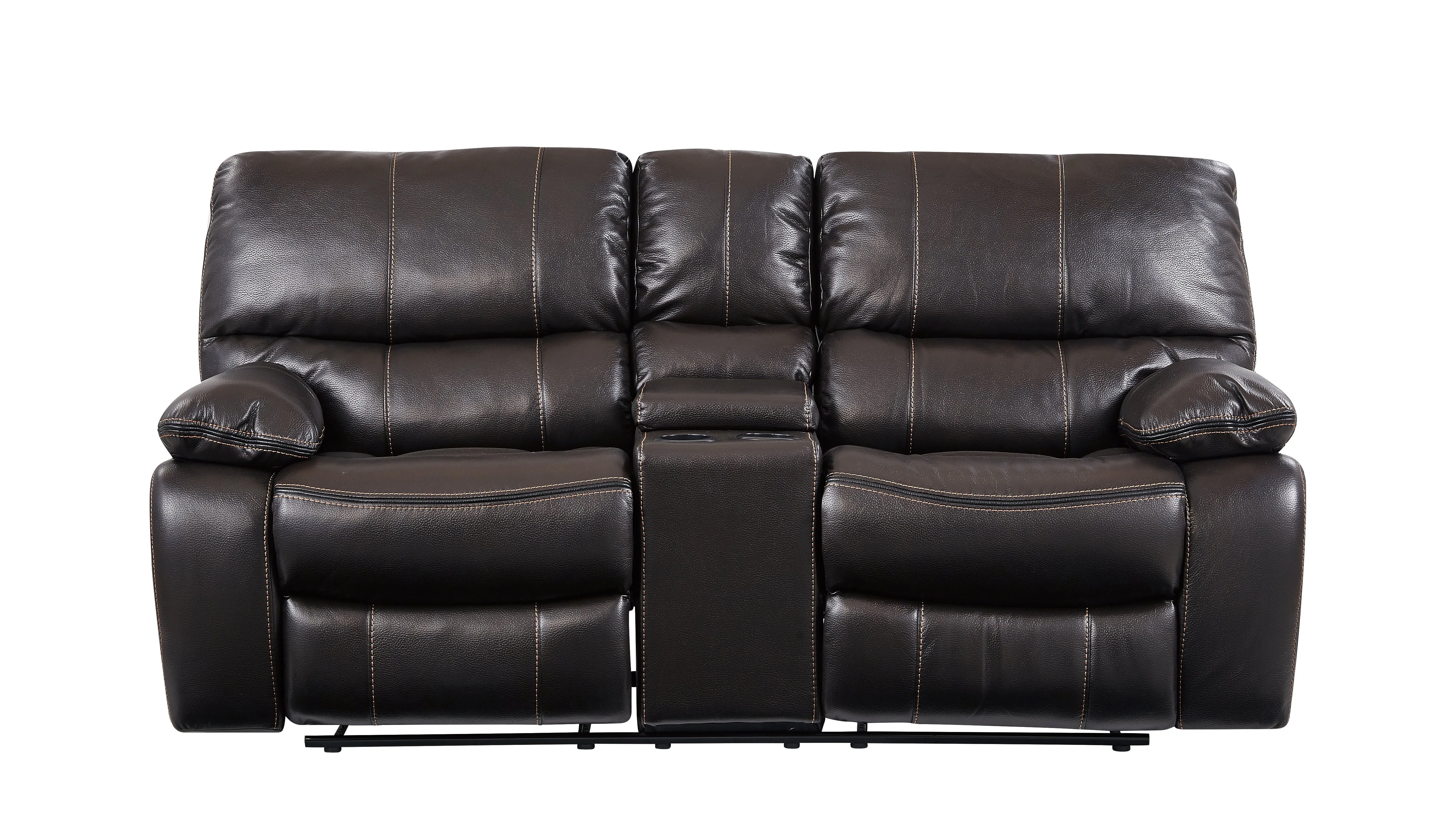 Espresso  Console Reclining Loveseat