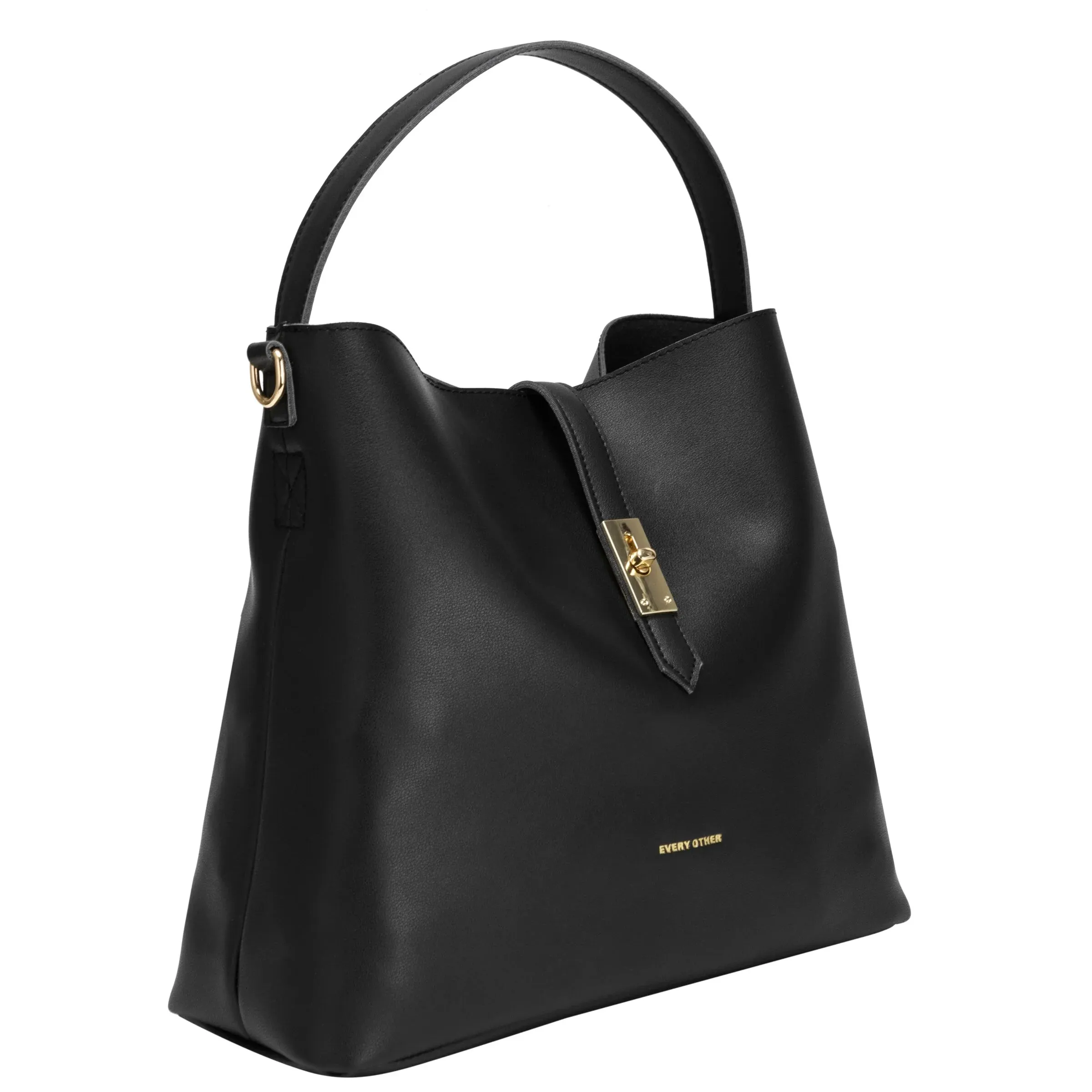 Every Other Soft Shoulder Bag With Clasp Fastening