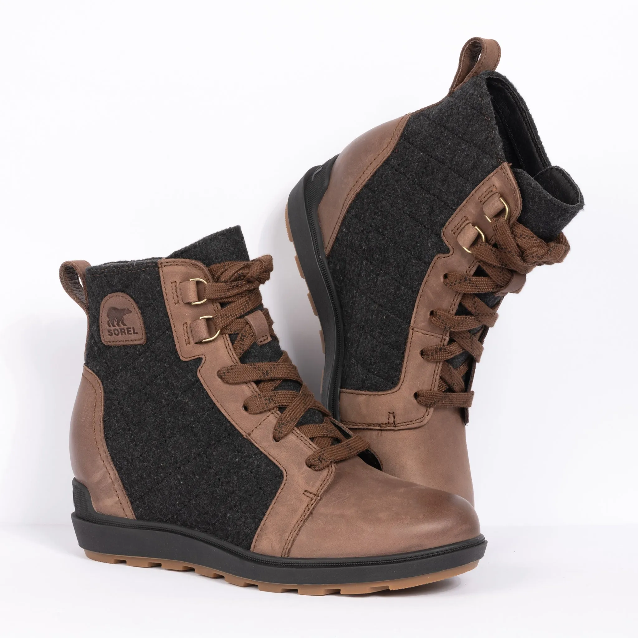 EVIE II NW LACE - TOBACCO - LEATHER/FELT