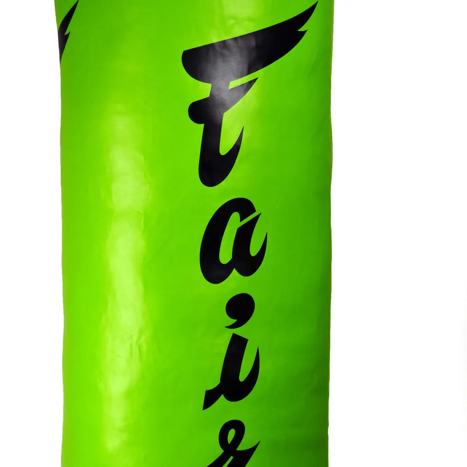 Fairtex HB6 6ft Muaythai Banana Bag Lime Green (FILLED)