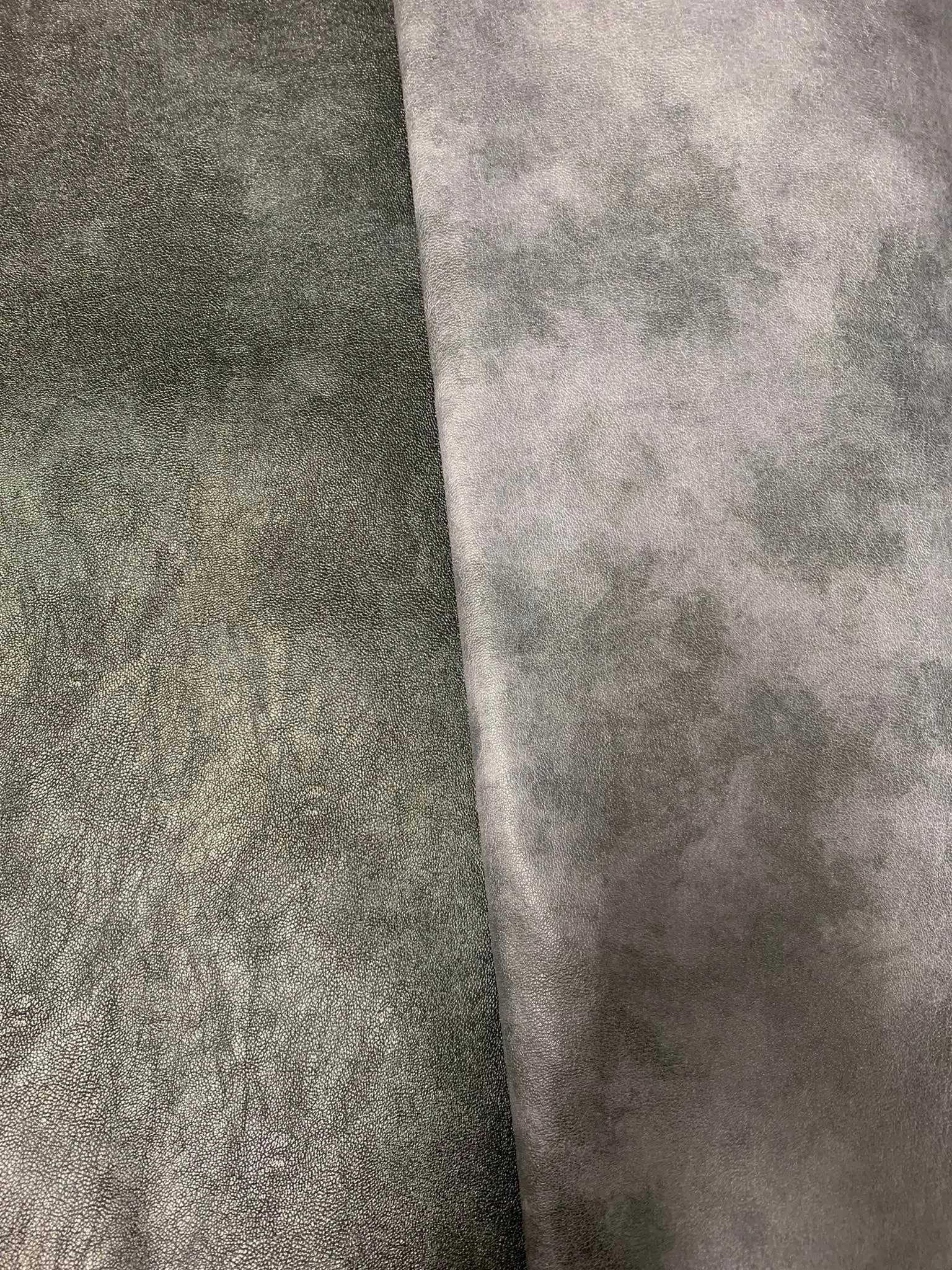 Faux Grunge Charcoal - Faux Leather