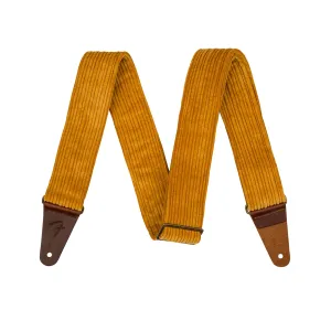 Fender Corduroy Guitar Strap, Blaze Gold