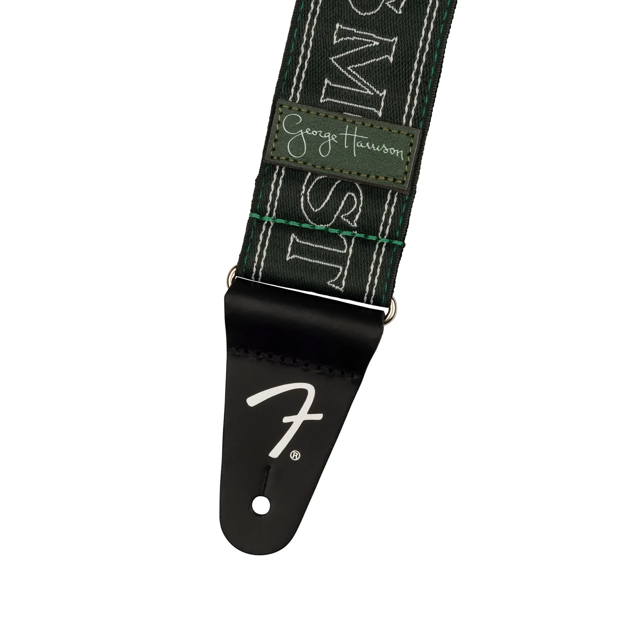 Fender George Harrison All Things Logo Guitar Strap, Green