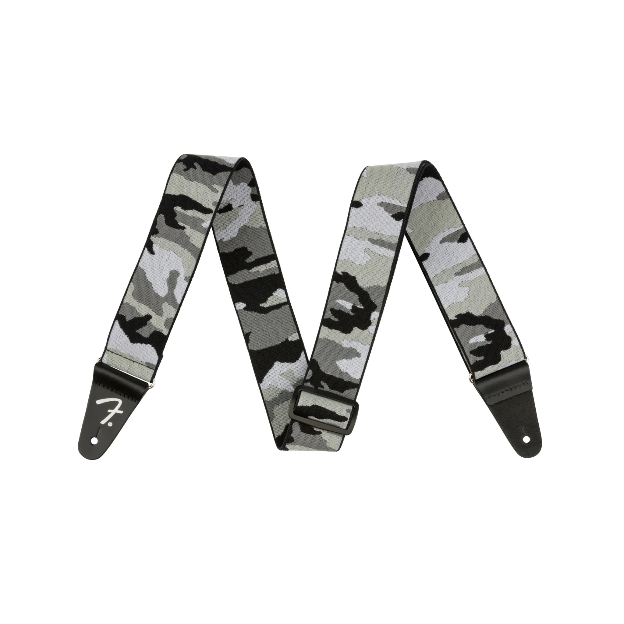 Fender WeighLess 2-Inch Camo Guitar Strap, Gray Camo