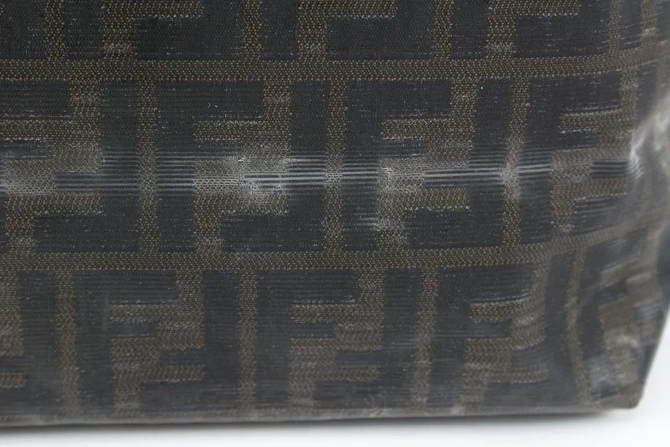 Fendi Brown Monogram FF Zucca Roll Tote Shopper Upcycle Ready 60f325s