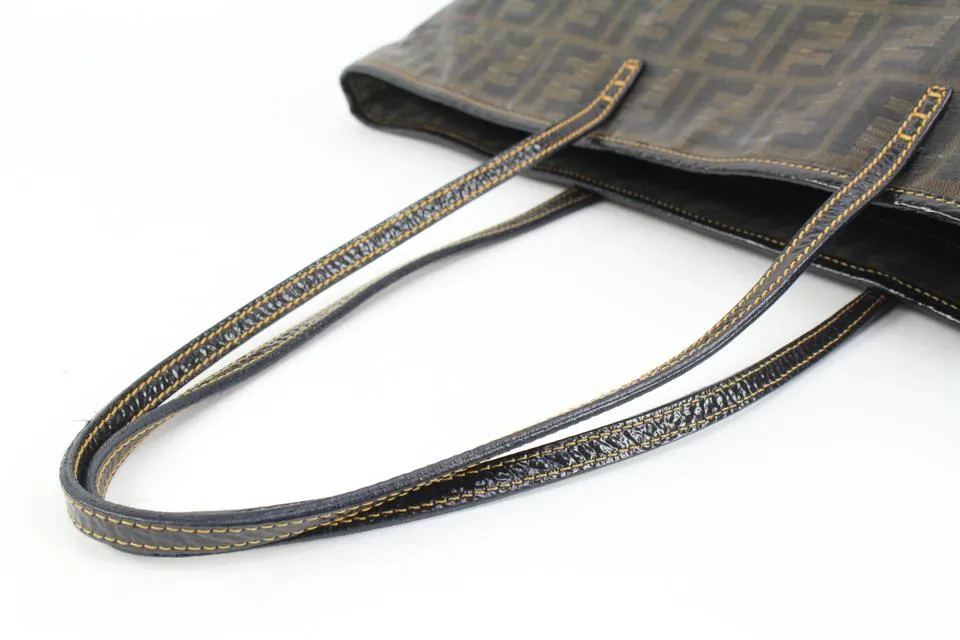 Fendi Brown Monogram FF Zucca Roll Tote Shopper Upcycle Ready 60f325s