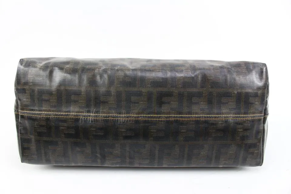Fendi Brown Monogram FF Zucca Roll Tote Shopper Upcycle Ready 60f325s