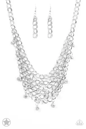 Fishing For Compliments Silver Necklace