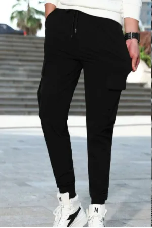 Flap Pocket Drawstring Trousers