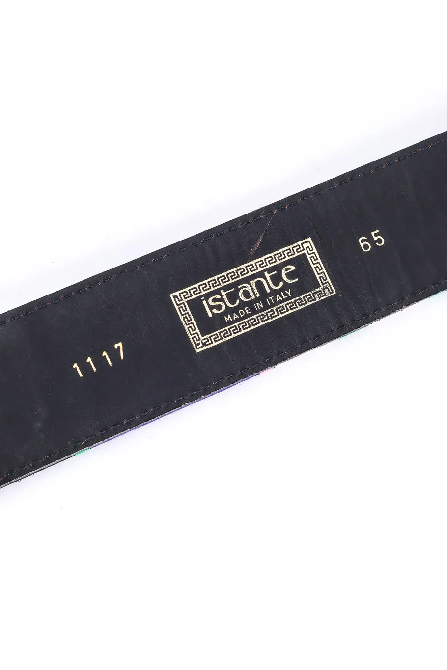Floral Needlepoint Medallion Belt