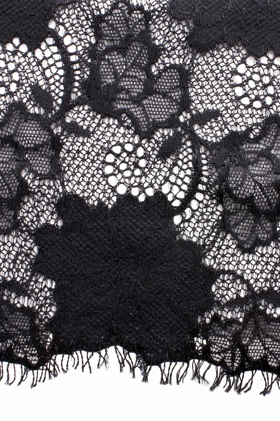 FOGAL 852 ROMANTIC Lace Top 210 Noir Black