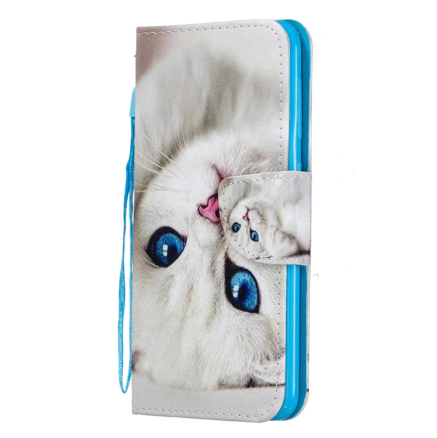 For Samsung A10/A20/A30 Smartphone Case PU Leather Wallet Design Cellphone Cover with Card Holder Stand Available Magic butterfly