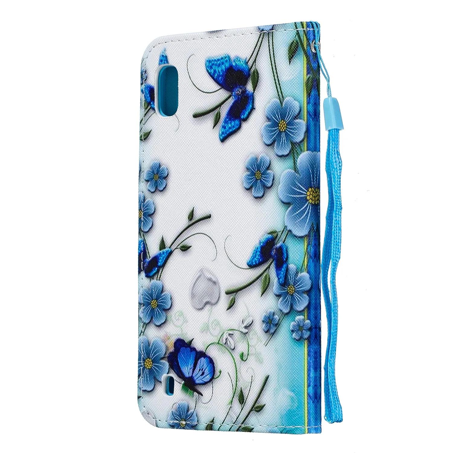 For Samsung A10/A20/A30 Smartphone Case PU Leather Wallet Design Cellphone Cover with Card Holder Stand Available Magic butterfly